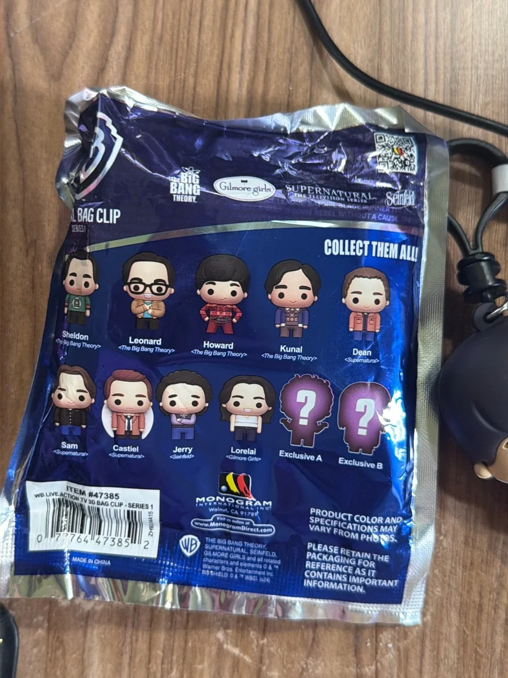 Gilmore girls Lorelei blind bag keychain